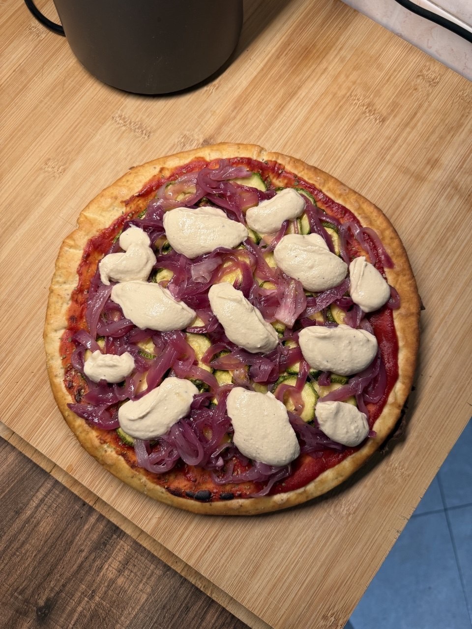 La pizza senza olio che ci siamo ricostruiti in casa